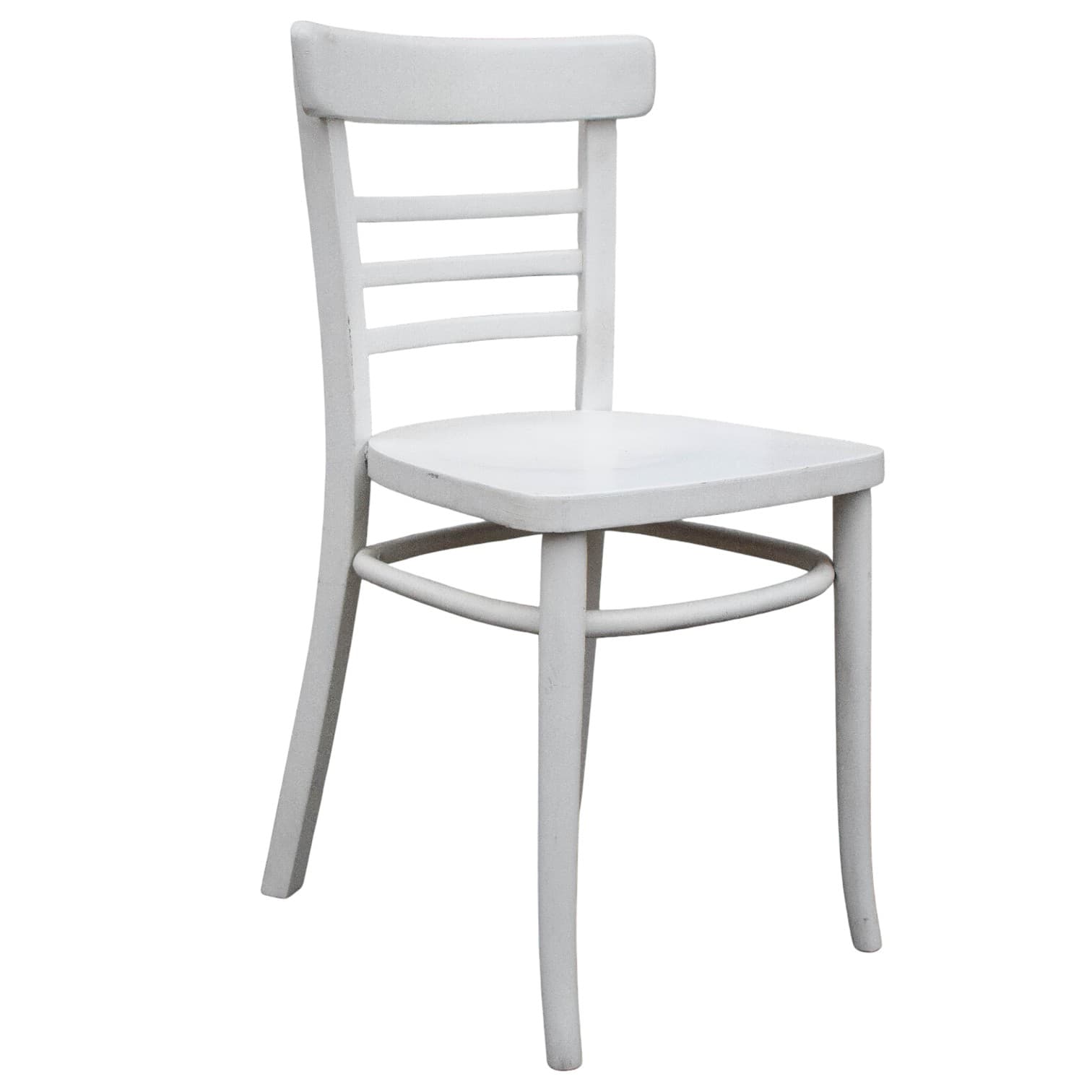 Krzesło, biały, drewno, lata 60. - 185384