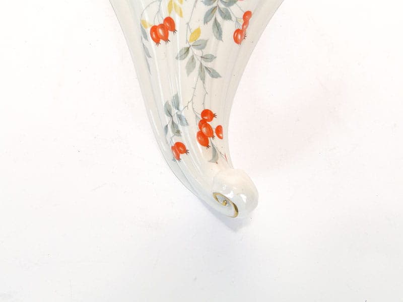 Wazon ścienny Art déco, porcelana multikolor, Ćmielów, Polska, lata 30. - 185405