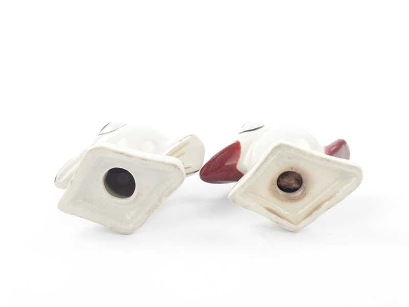 Para solniczek Bociany, Art déco, biel kości słoniowej, porcelana, Ćmielów, Polska, lata 20. - 185472