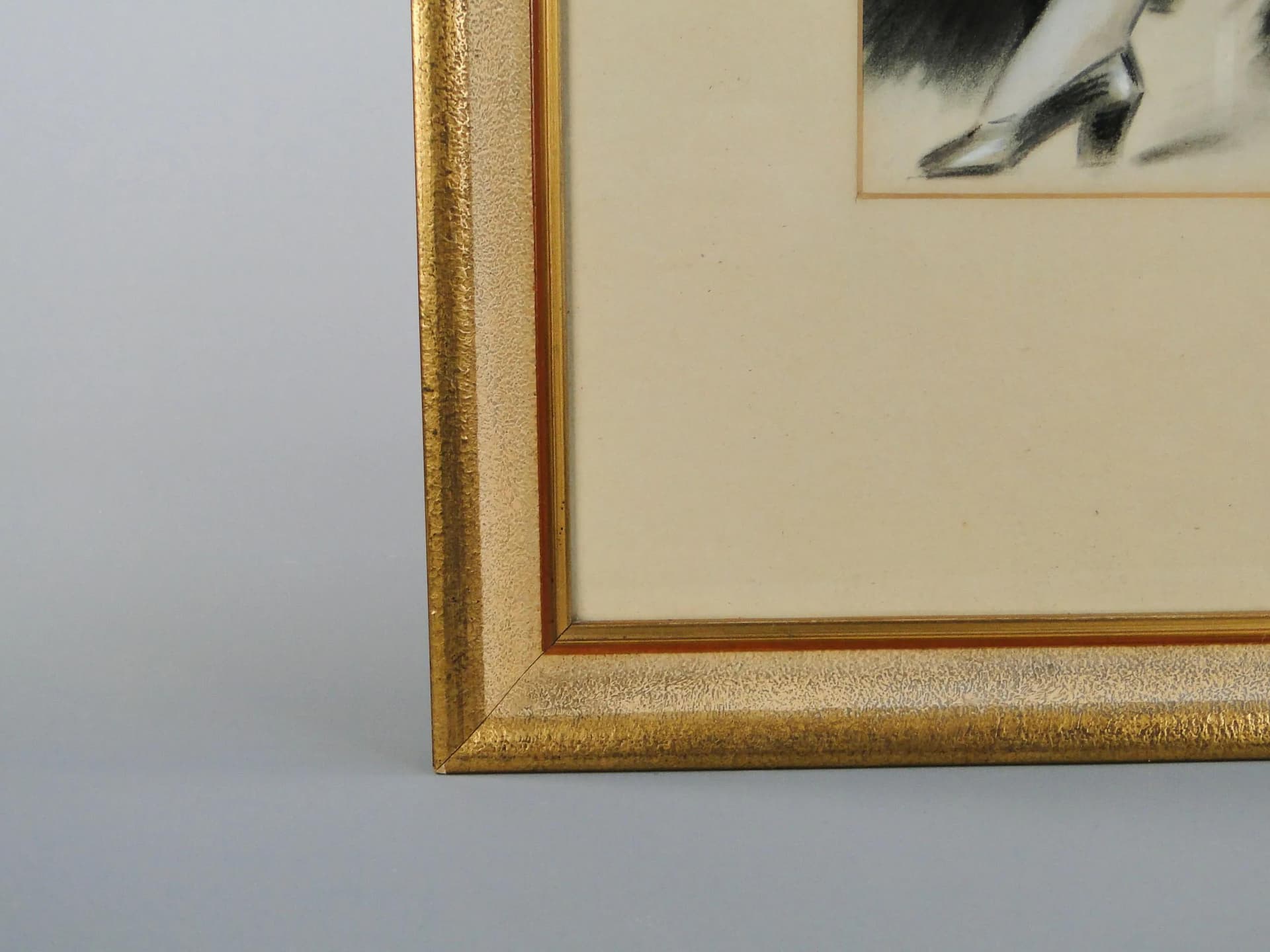 Pastel, female study, multicolor, paper, by F. Sutty, Czech Republic, 1950s. - 13079