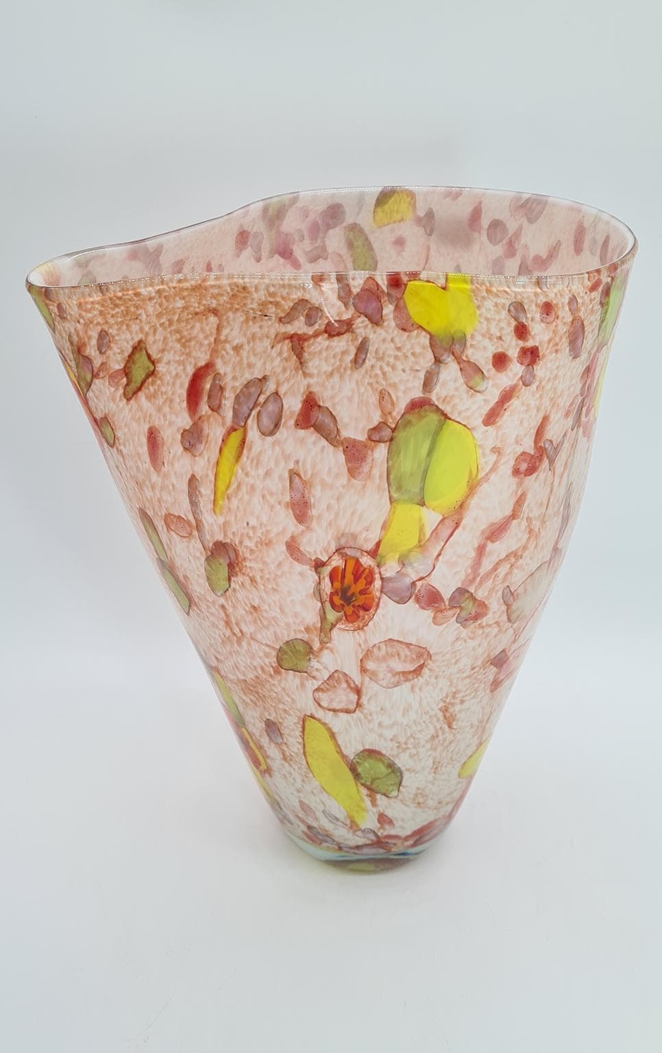 Duży wazon ze szkła artystycznego „confetti” | styl Murano | lata 60–90 | 34 cm - 185841