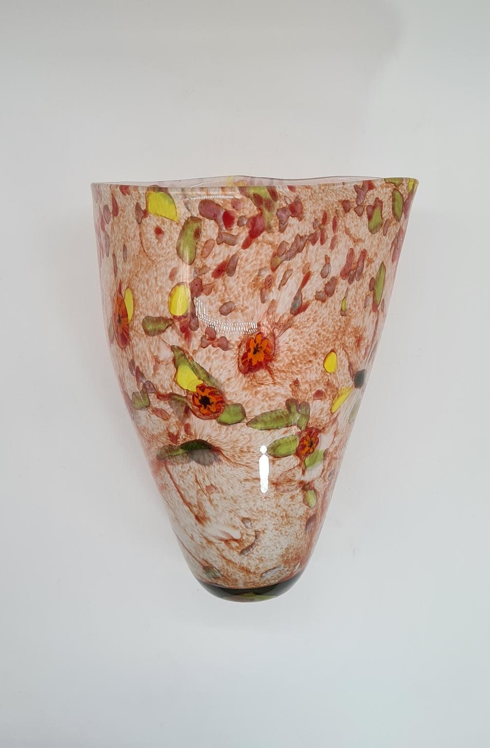 Duży wazon ze szkła artystycznego „confetti” | styl Murano | lata 60–90 | 34 cm - 185846