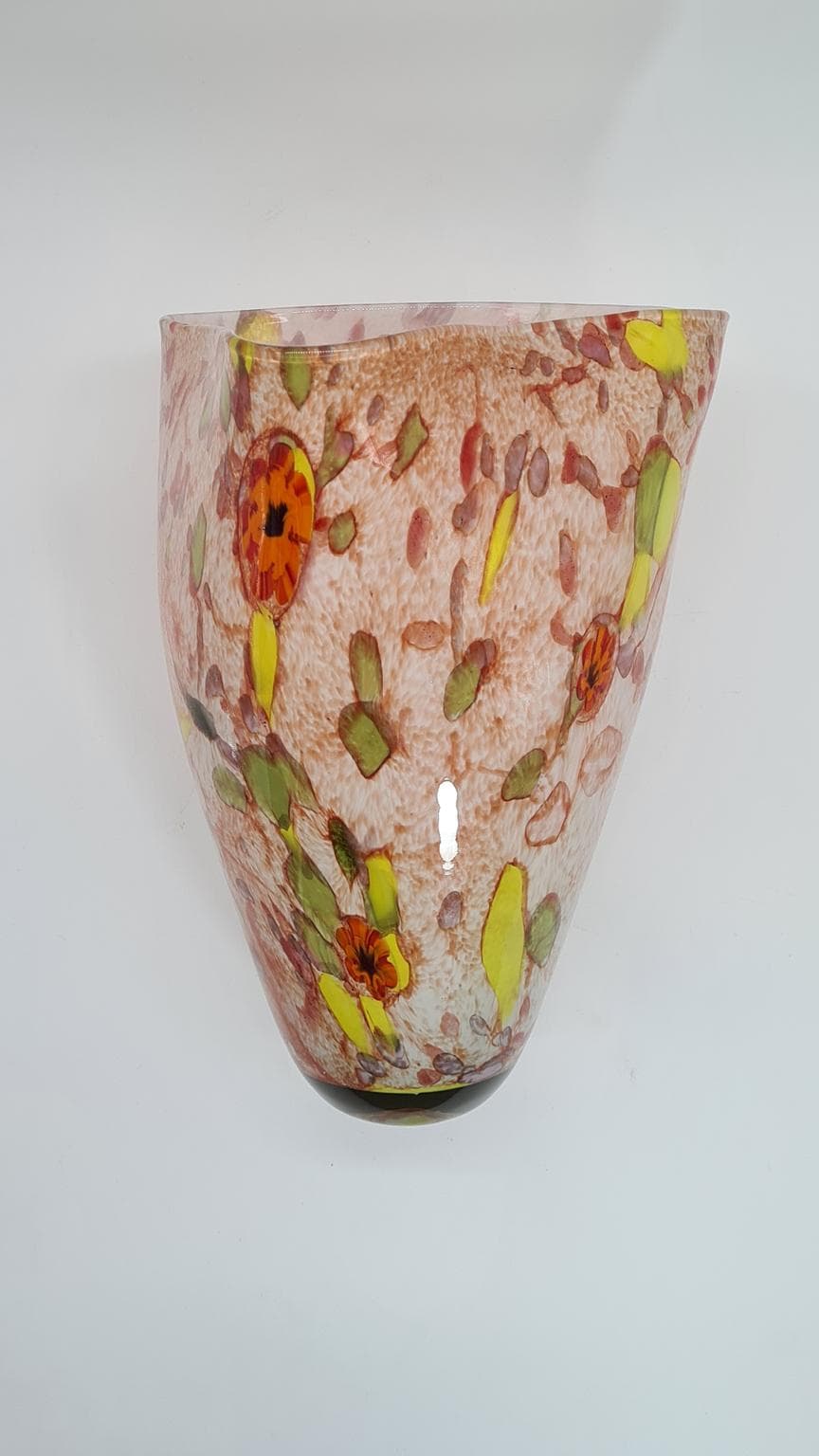 Duży wazon ze szkła artystycznego „confetti” | styl Murano | lata 60–90 | 34 cm - 185847