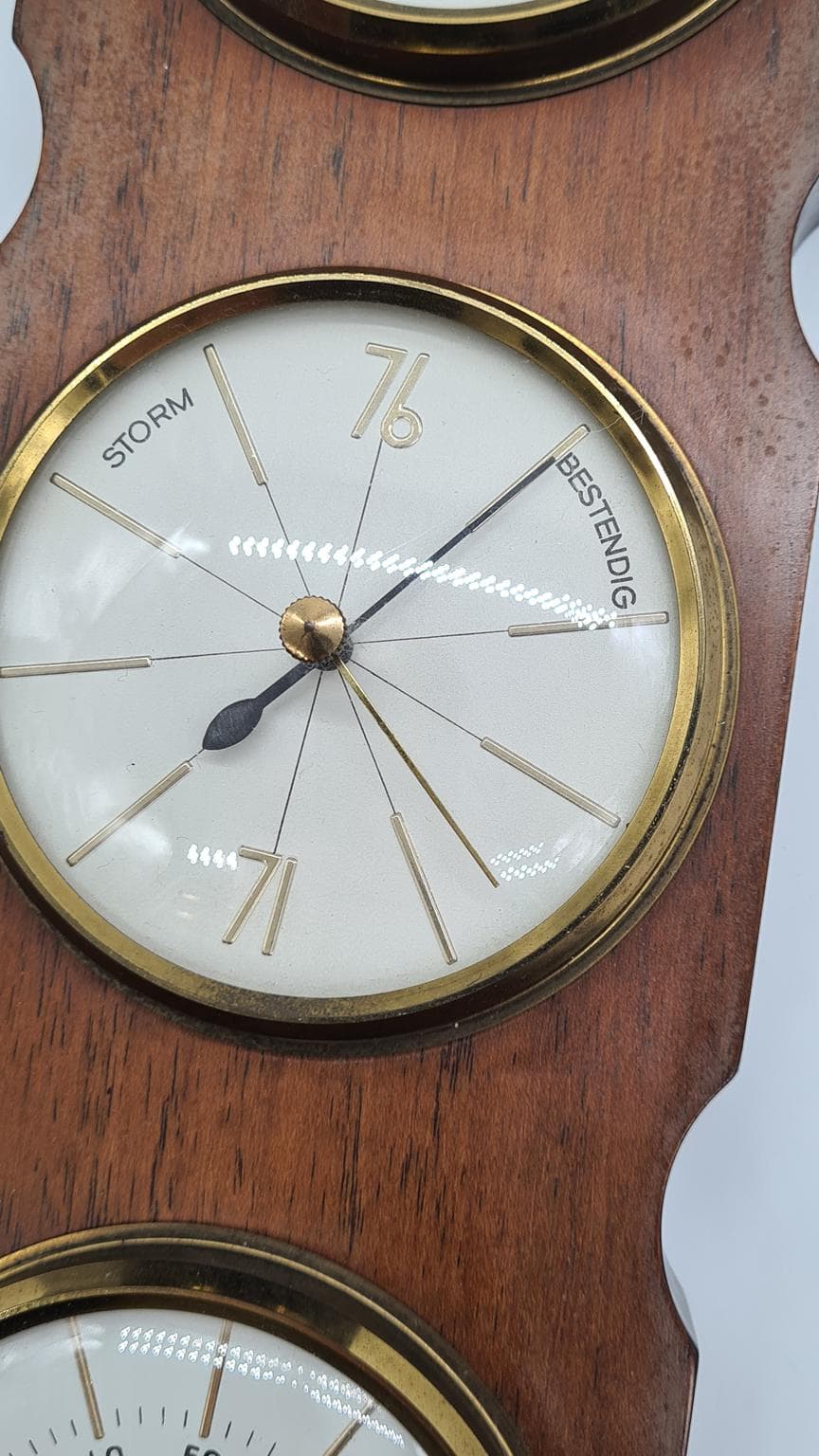 Vintage stacja meteorologiczna – barometr • termometr • higrometr | 45 cm - 185903