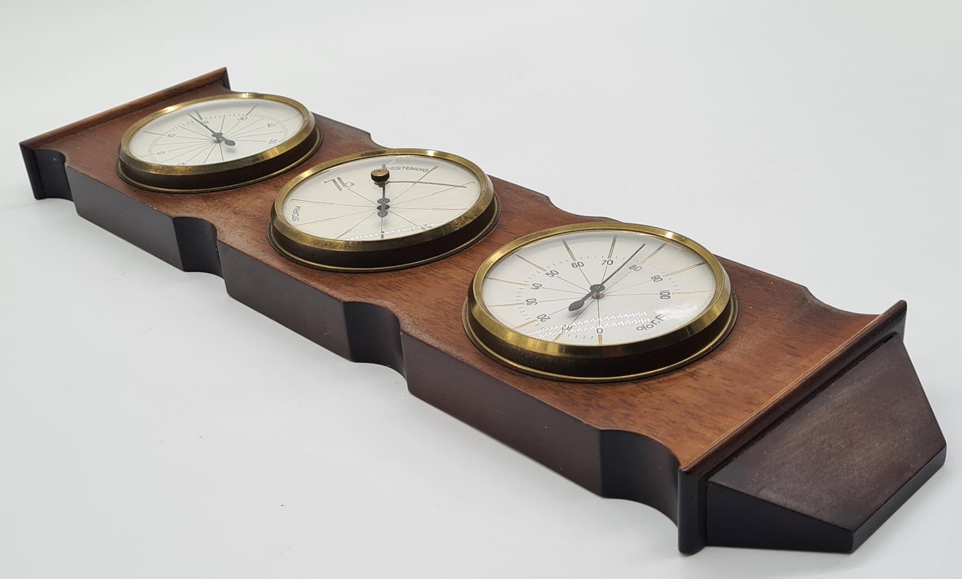 Vintage stacja meteorologiczna – barometr • termometr • higrometr | 45 cm - 185905