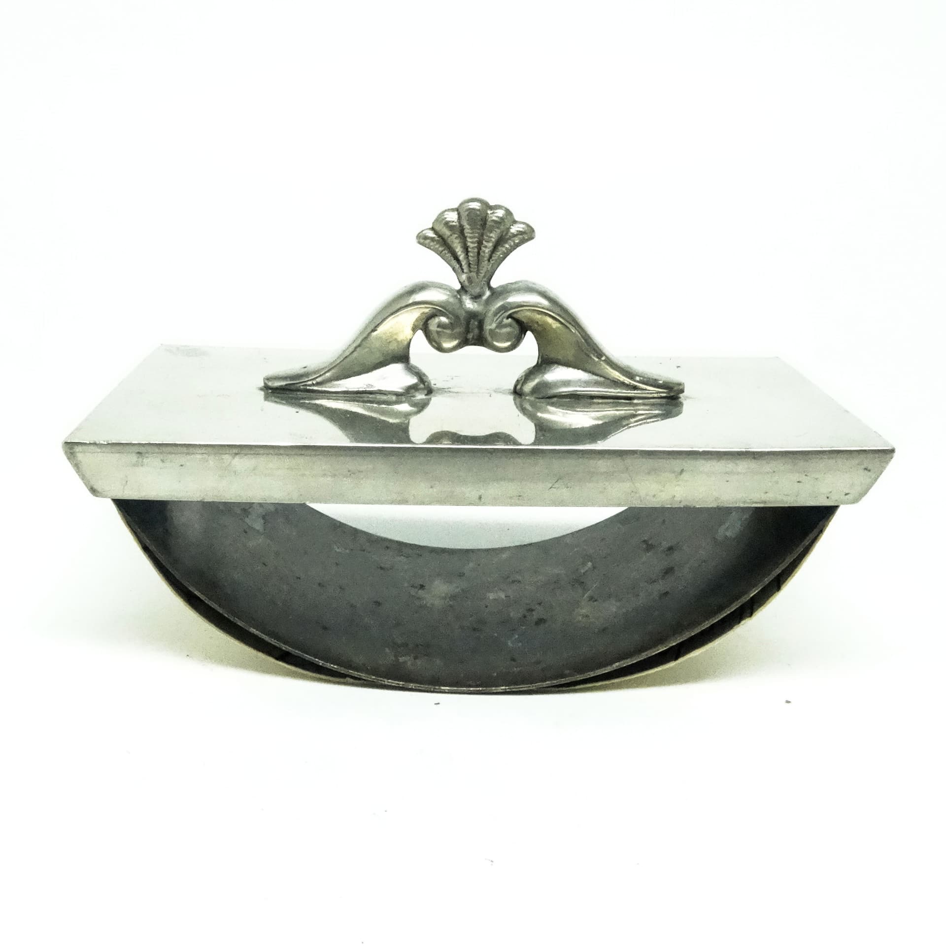 Bibularz biurkowy Art Deco, metal srebrzysty, Szwecja, lata 20. - 185932