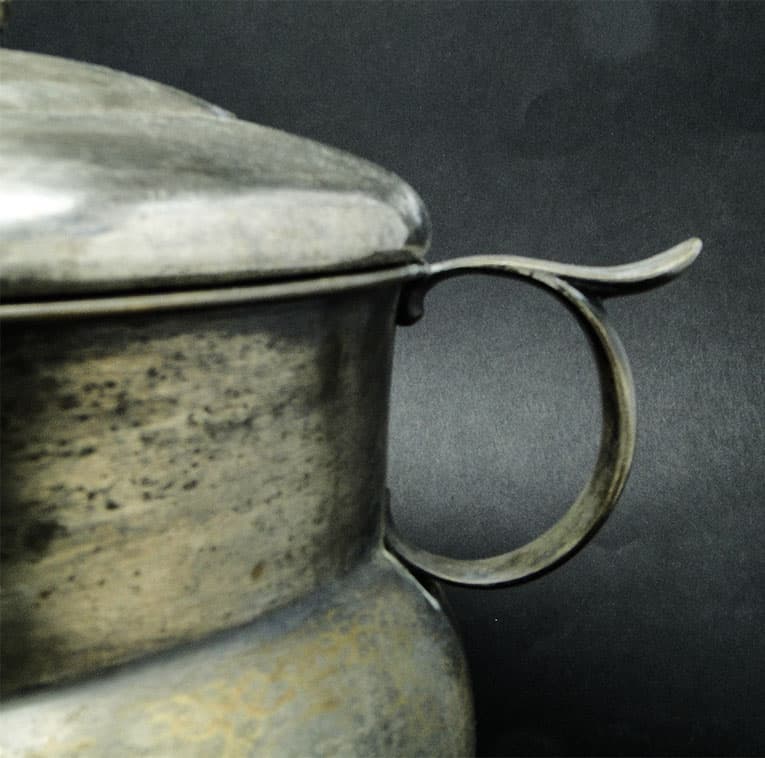 Misa na poncz, Art Deco, mosiądz srebrzony, Niemcy, lata 30. - 185945