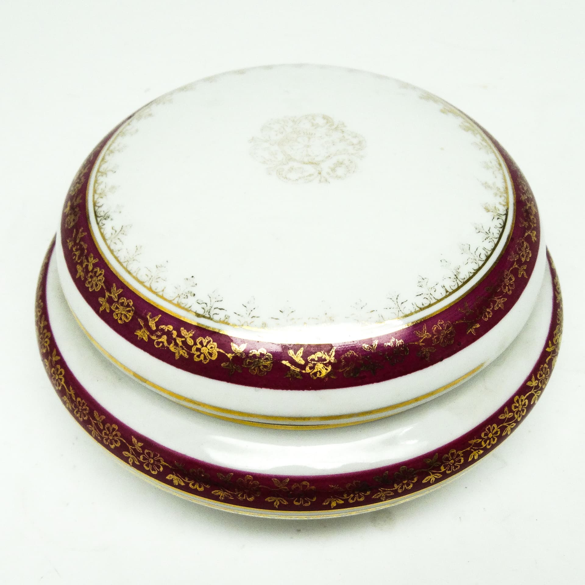 Bomboniera Art Nouveau, ceramika kremowa, Ćmielów, Polska, początek XX w. - 186098