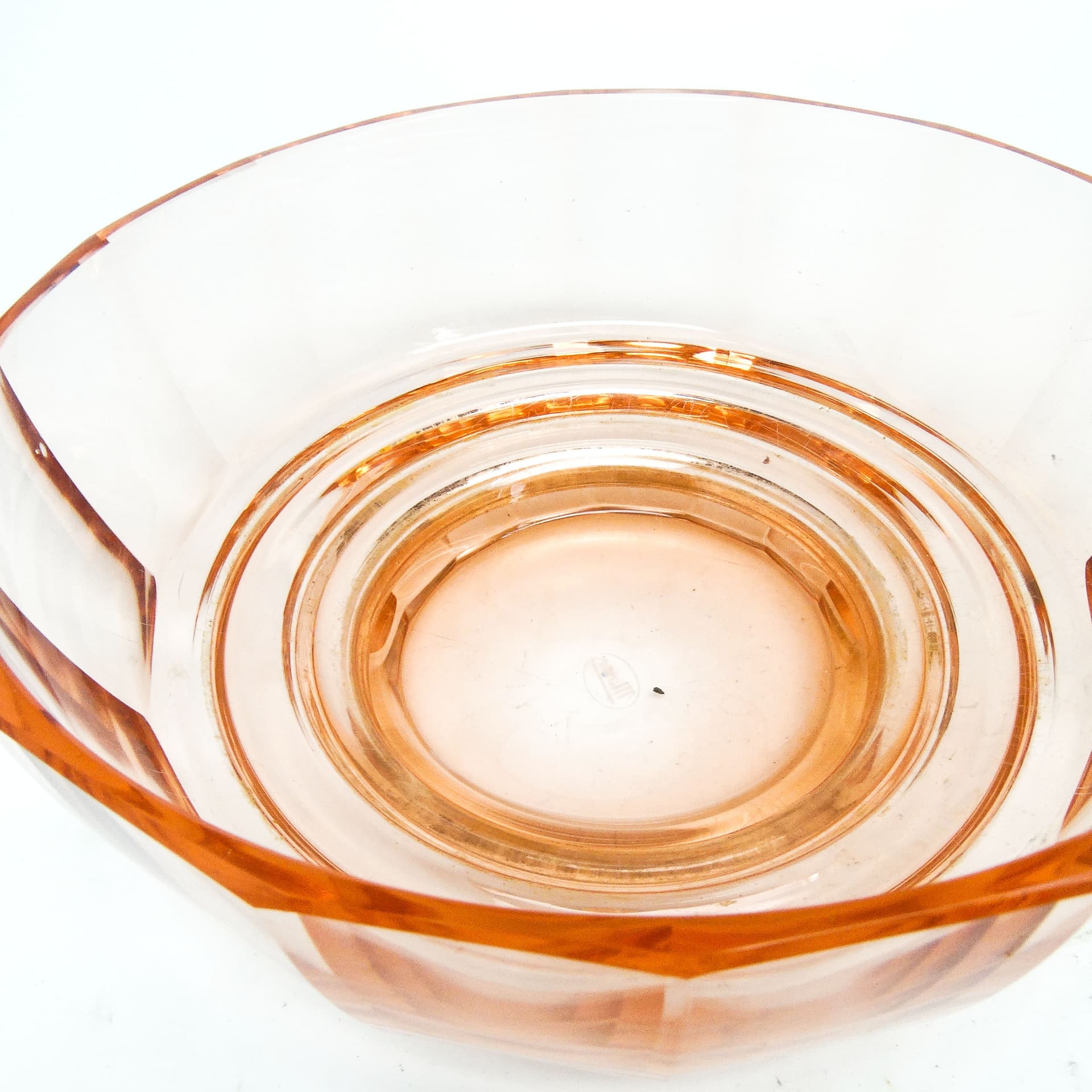 Bomboniera Art Deco, kryształ rozalinowy, Moser, Czechosłowacja, lata 30. - 186165