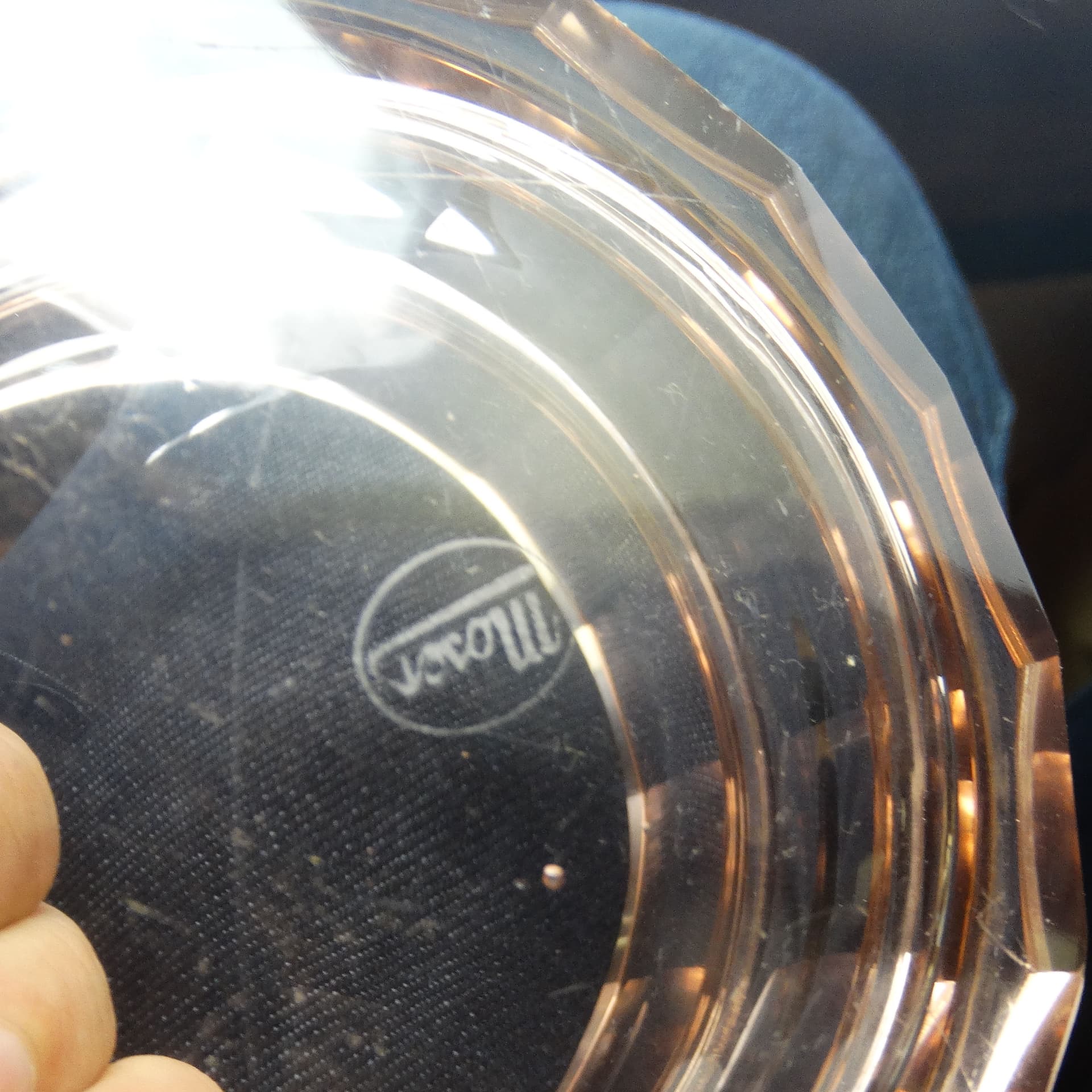 Bomboniera Art Deco, kryształ, Bohemia, Czechosłowacja, lata 30. - 186190