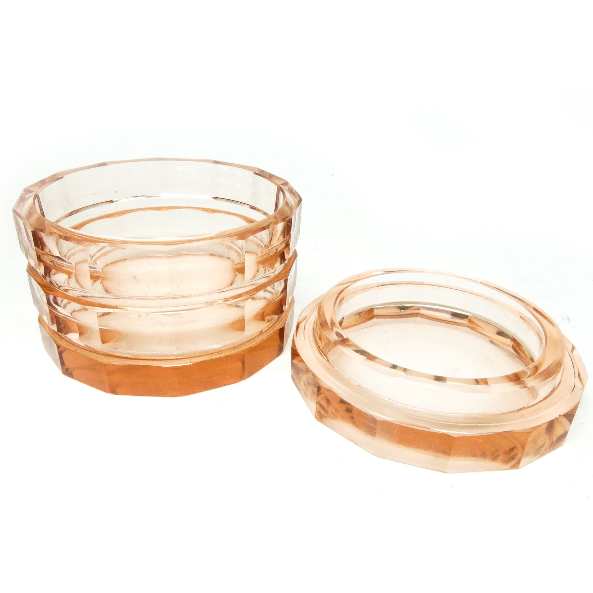 Bomboniera Art Deco, kryształ, Bohemia, Czechosłowacja, lata 30. - 186185