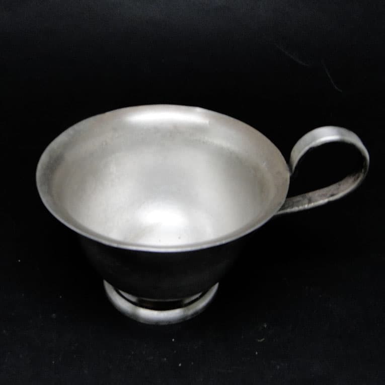 Bulionówka Art Deco, mosiądz srebrzony, Polska, lata 50. - 186261