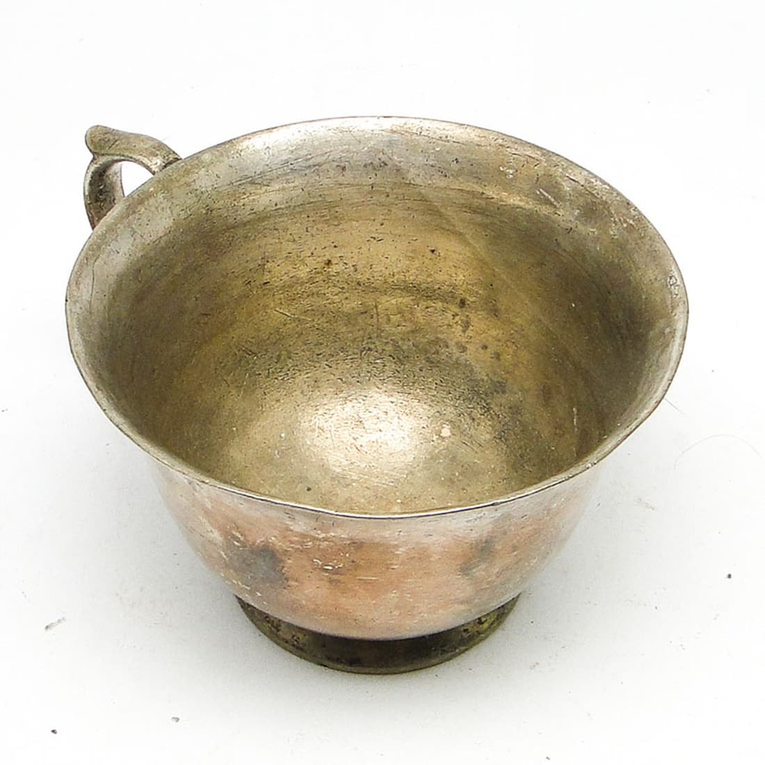 Art Deco bouillon cup, silver-plated brass, Norblin, Poland, 1930s. - 186287