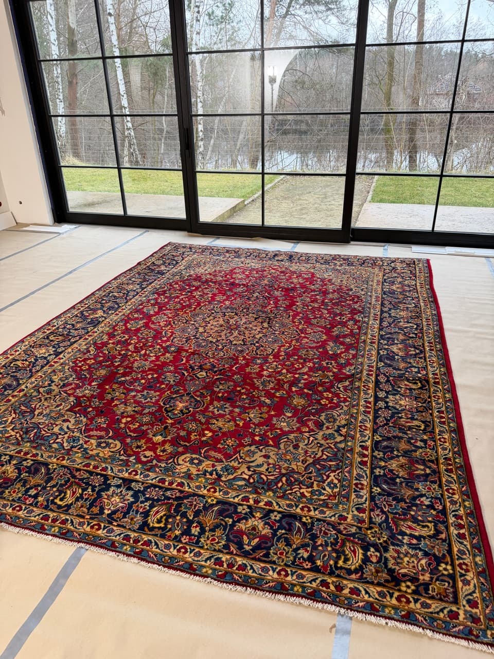 Nowy Dywan Wełniany Kaszmirowy Perski Iran Keshan 395x295 - 186409