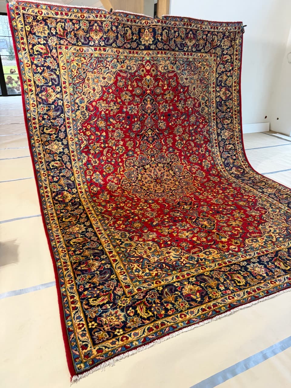 Nowy Dywan Wełniany Kaszmirowy Perski Iran Keshan 395x295 - 186413