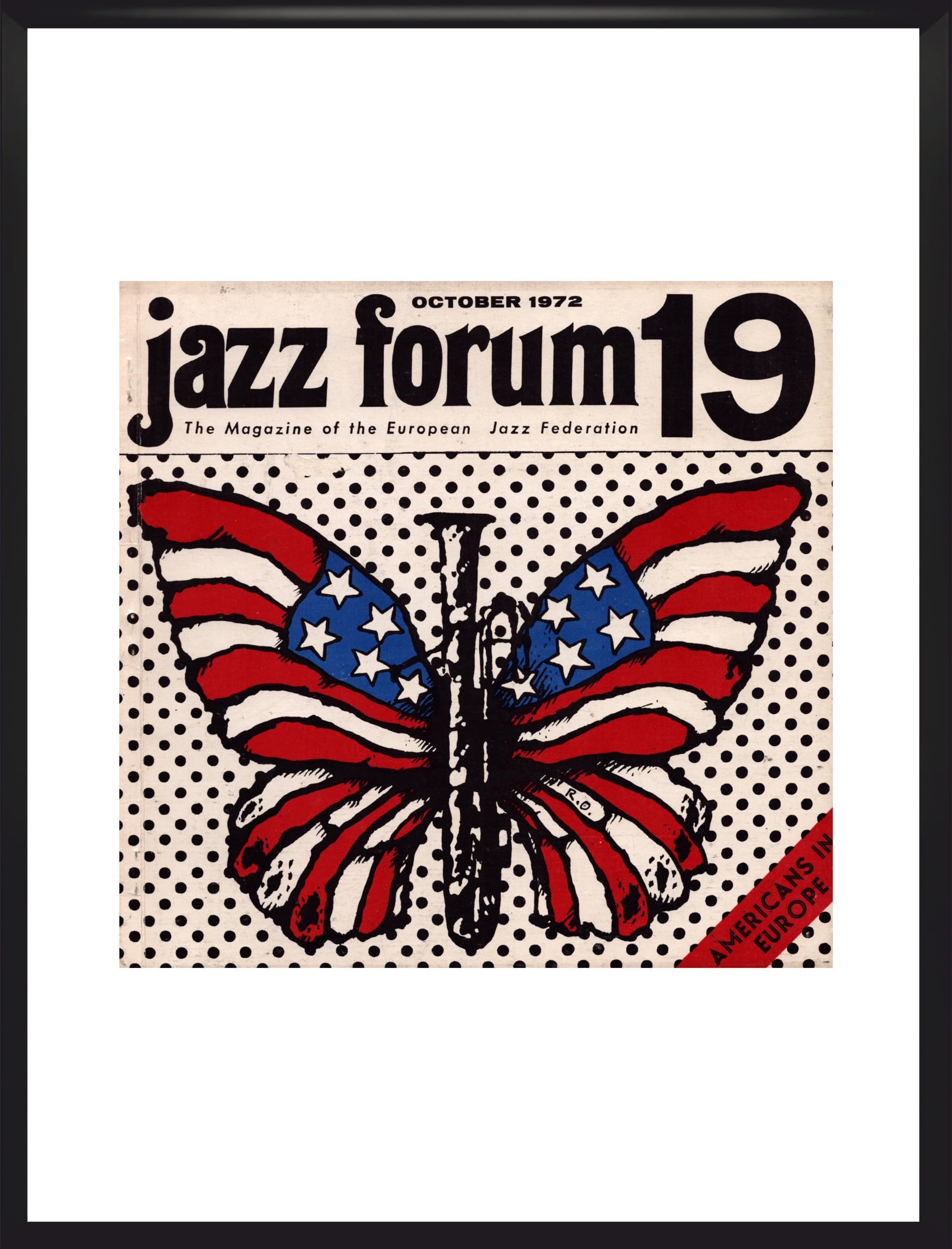 Plakat Jazz Forum 30x40 cm, multikolor, aut. R. Olbiński, Polska, lata 70.
