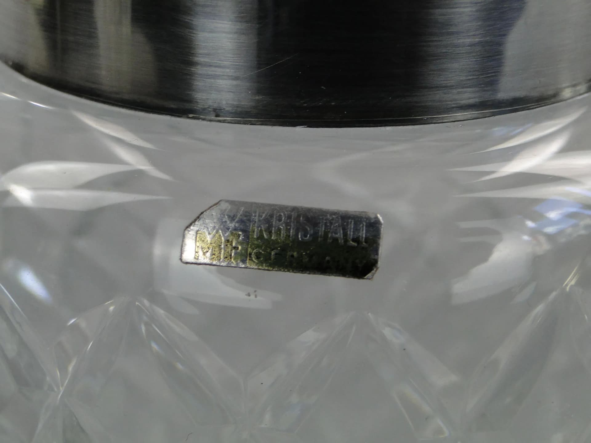 Shaker do drinków Art Deco, kryształ transparentny, WMF, Niemcy, lata 50. - 13031