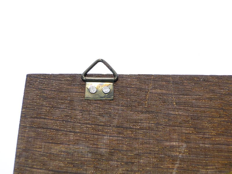 Płaskorzeźba ścienna, Art Nouveau, metal brązowy, dąb brązowy, WMF, Niemcy, początek XX w. - 186423