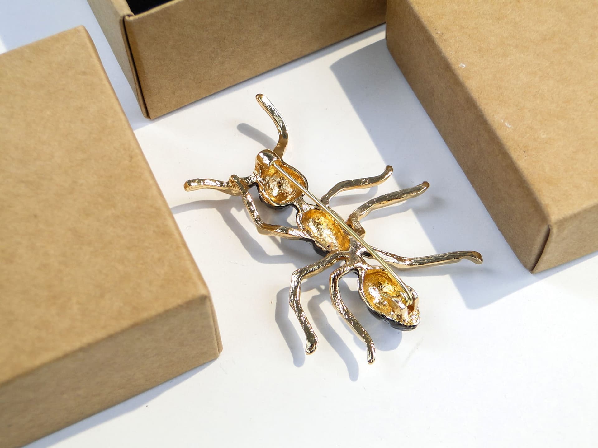 Ant-Shaped Brooch, black, Jablonex, Czech Republic, 1990s - 186428