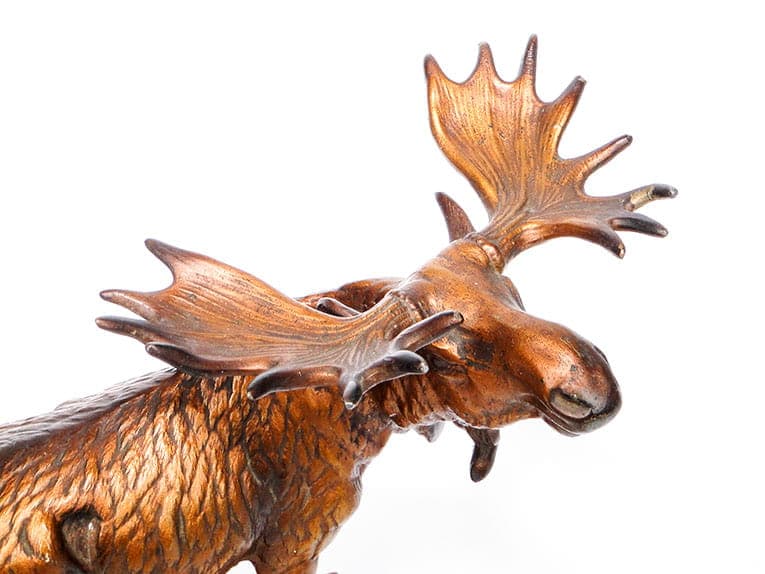 Myśliwska figura gabinetowa, łoś, Warszawa, lata 20-30. - 186447