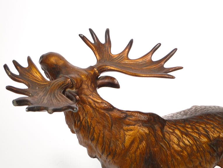 Myśliwska figura gabinetowa, łoś, Warszawa, lata 20-30. - 186444