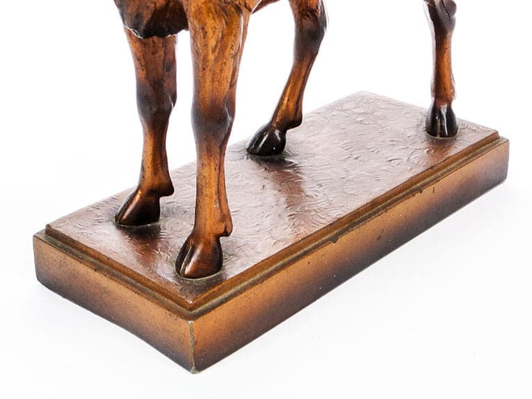 Myśliwska figura gabinetowa, łoś, Warszawa, lata 20-30. - 186446