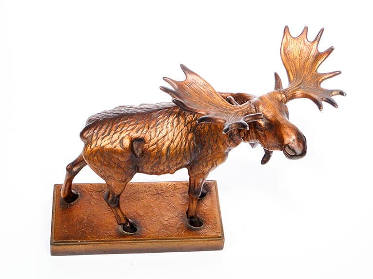 Myśliwska figura gabinetowa, łoś, Warszawa, lata 20-30. - 186442