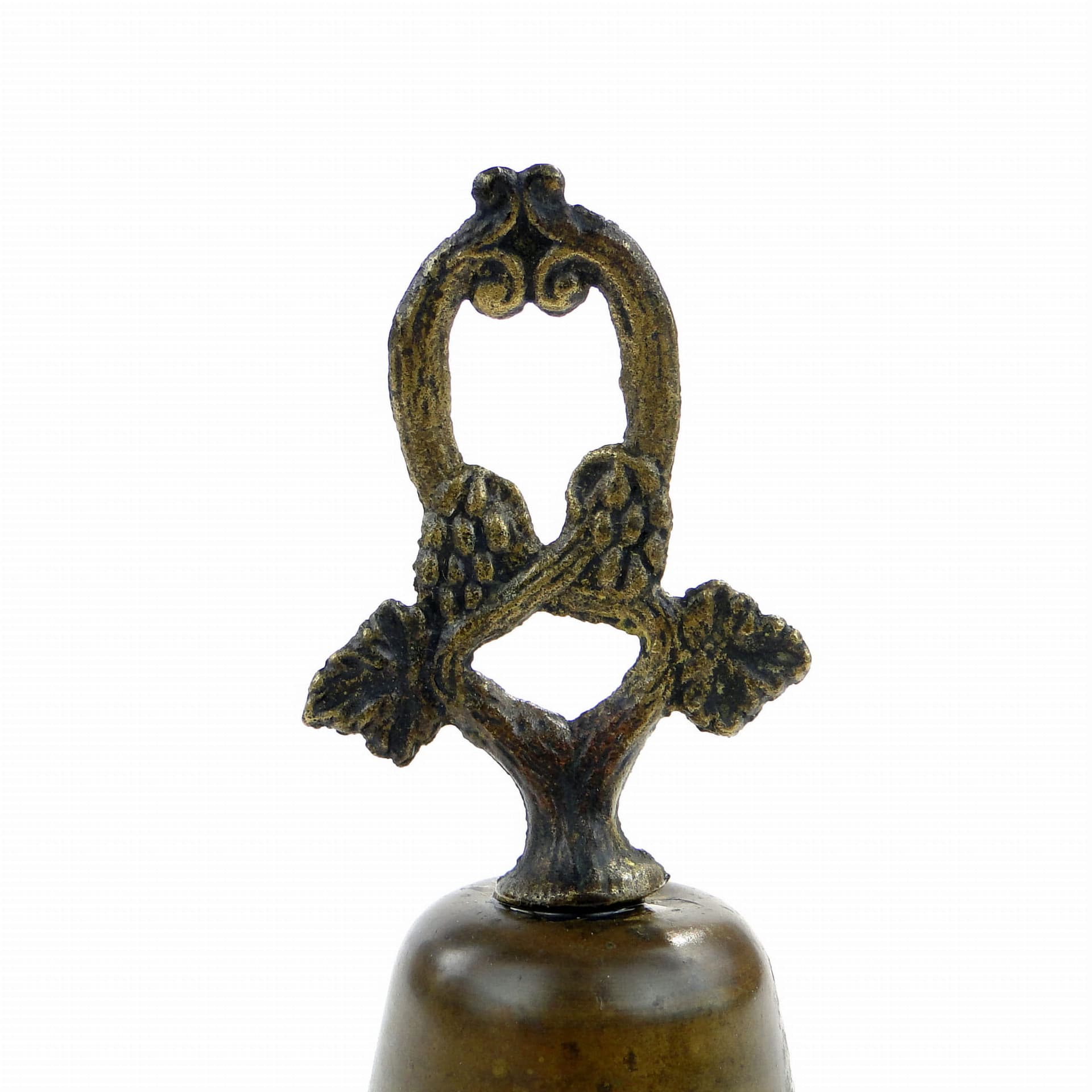 Dzwonek stołowy, brąz ciemny, mosiądz, Polska, XIX w. - 186454