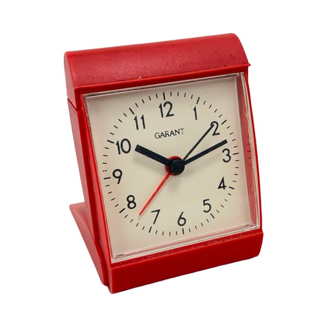 Budzik GARANT, NRD, lata 70.–80. - WYMIARY