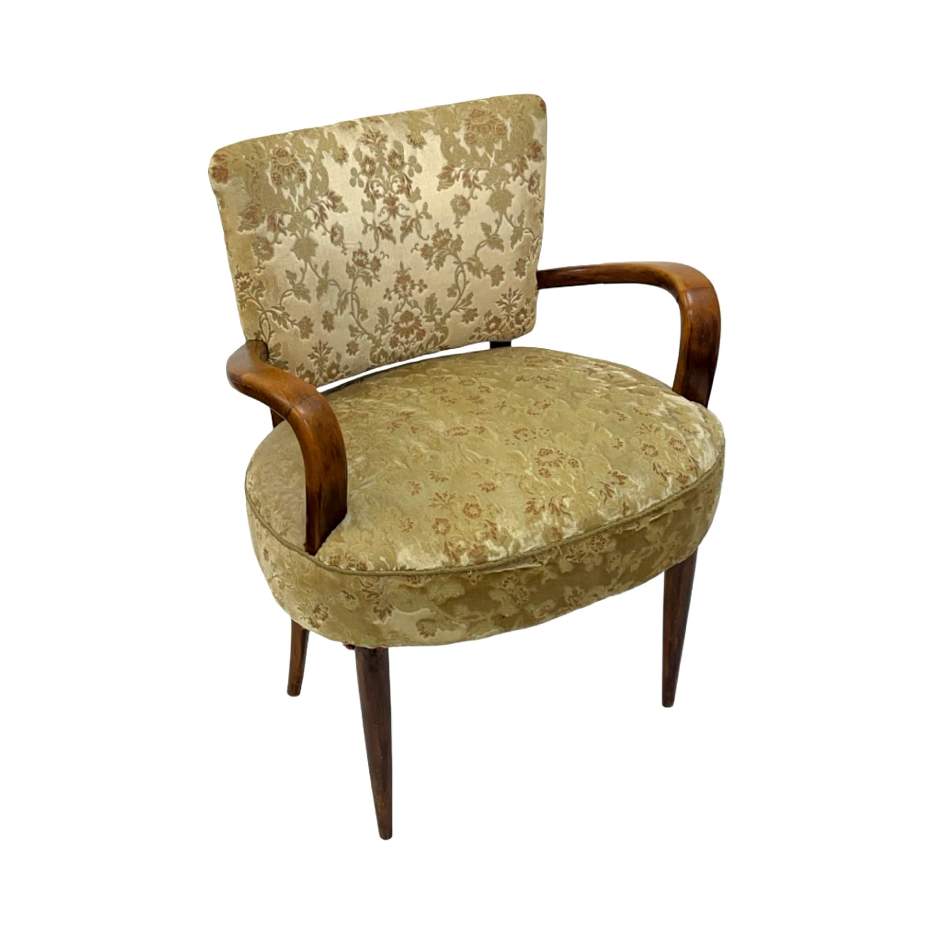 Oryginalny fotel Art Déco, proj. J. Leleu, Francja, lata 30. XX wieku - 186716