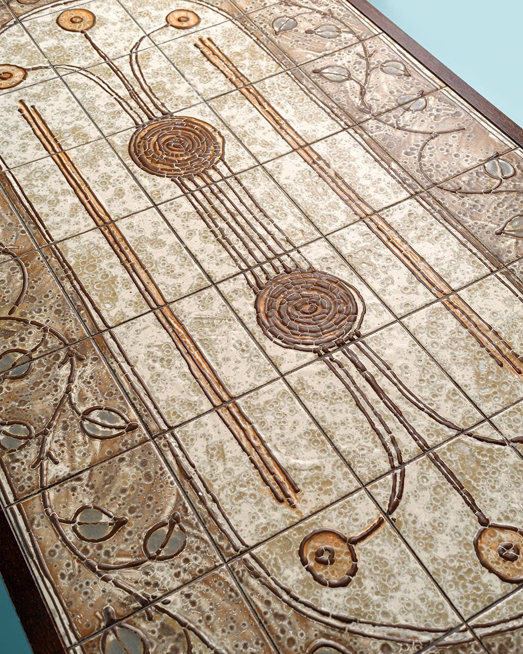 Stolik kawowy, beżowy, ceramika, Dania, lata 70. - 186731