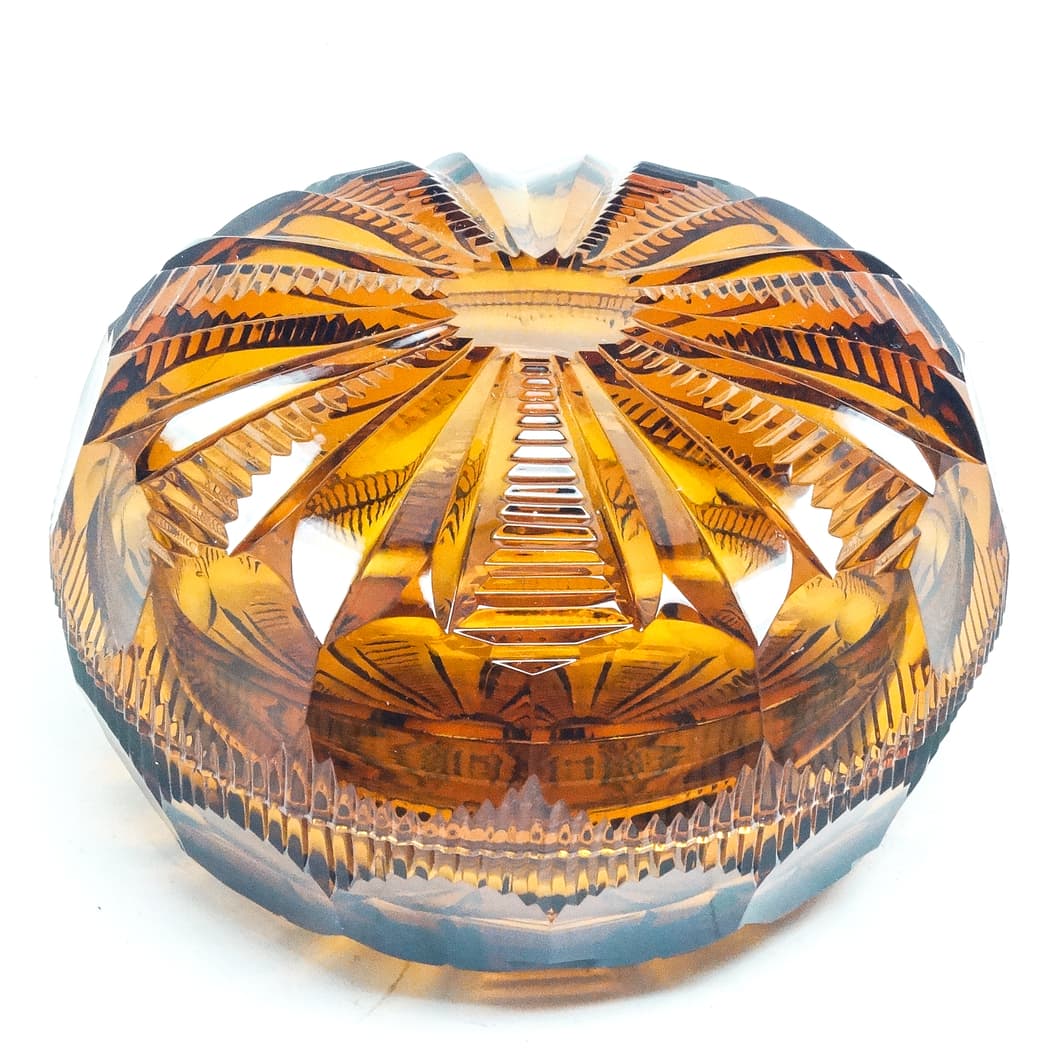 Bomboniera Art Deco, kryształ, Moser, Czechosłowacja, lata 30. - 186839