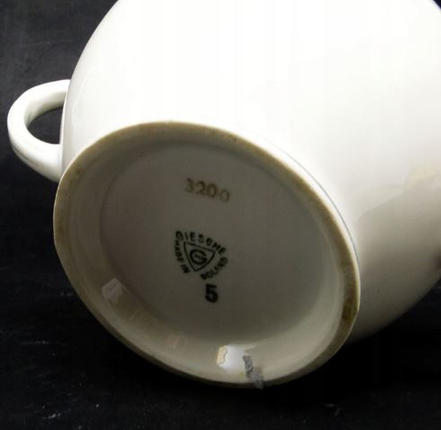 Cukiernica Art déco, ceramika kremowa, Polska, lata 30. - 187044