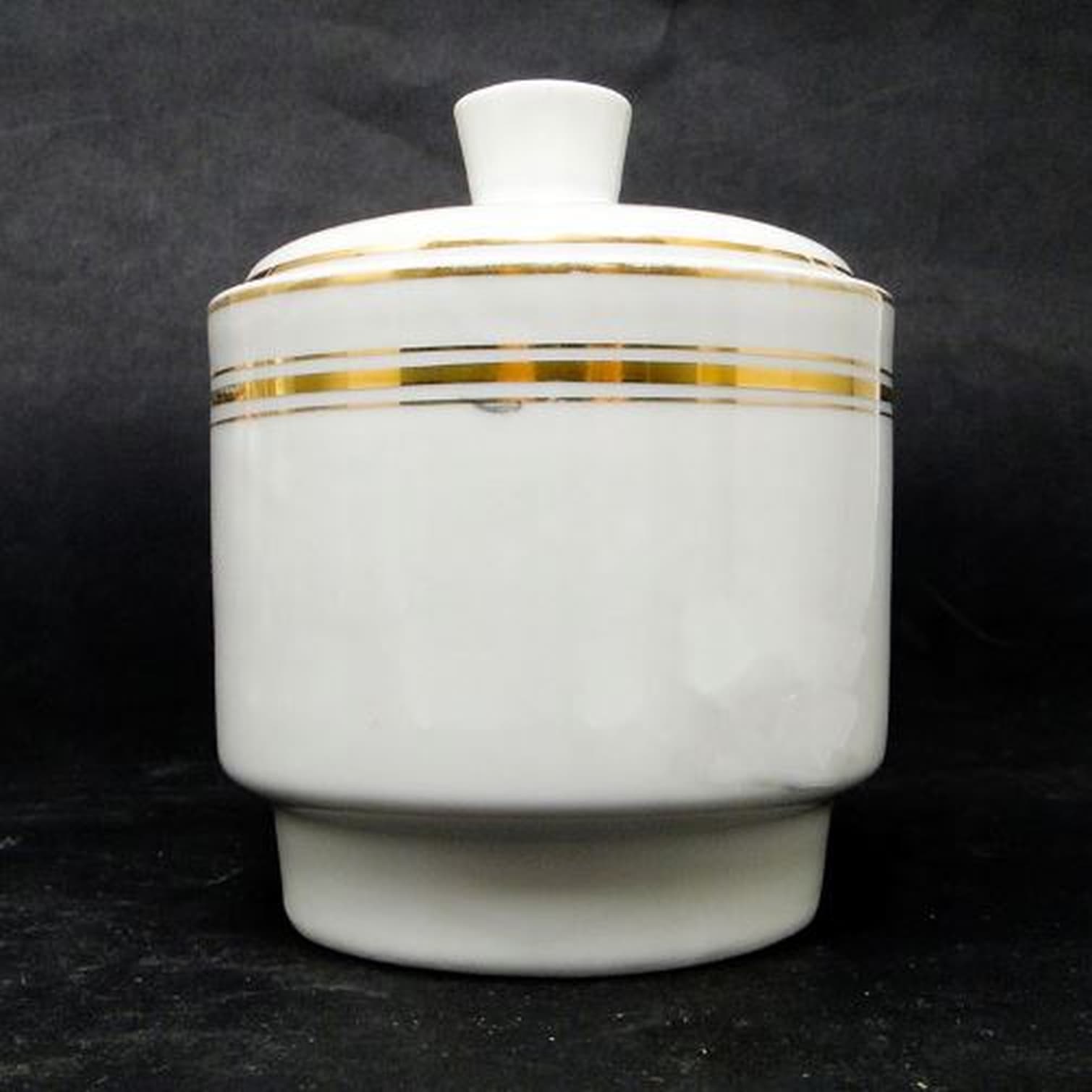 Mid-century modern sugar bowl, ivory ceramics, Ćmielów, Poland, 1960s. - 187098