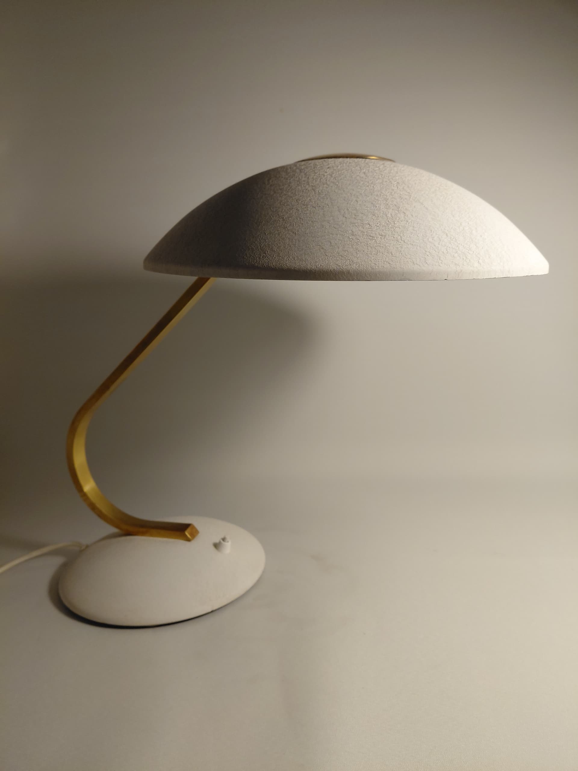 Lampa biurkowa Space Age, biały, metal, Niemcy, lata 60. - 187243