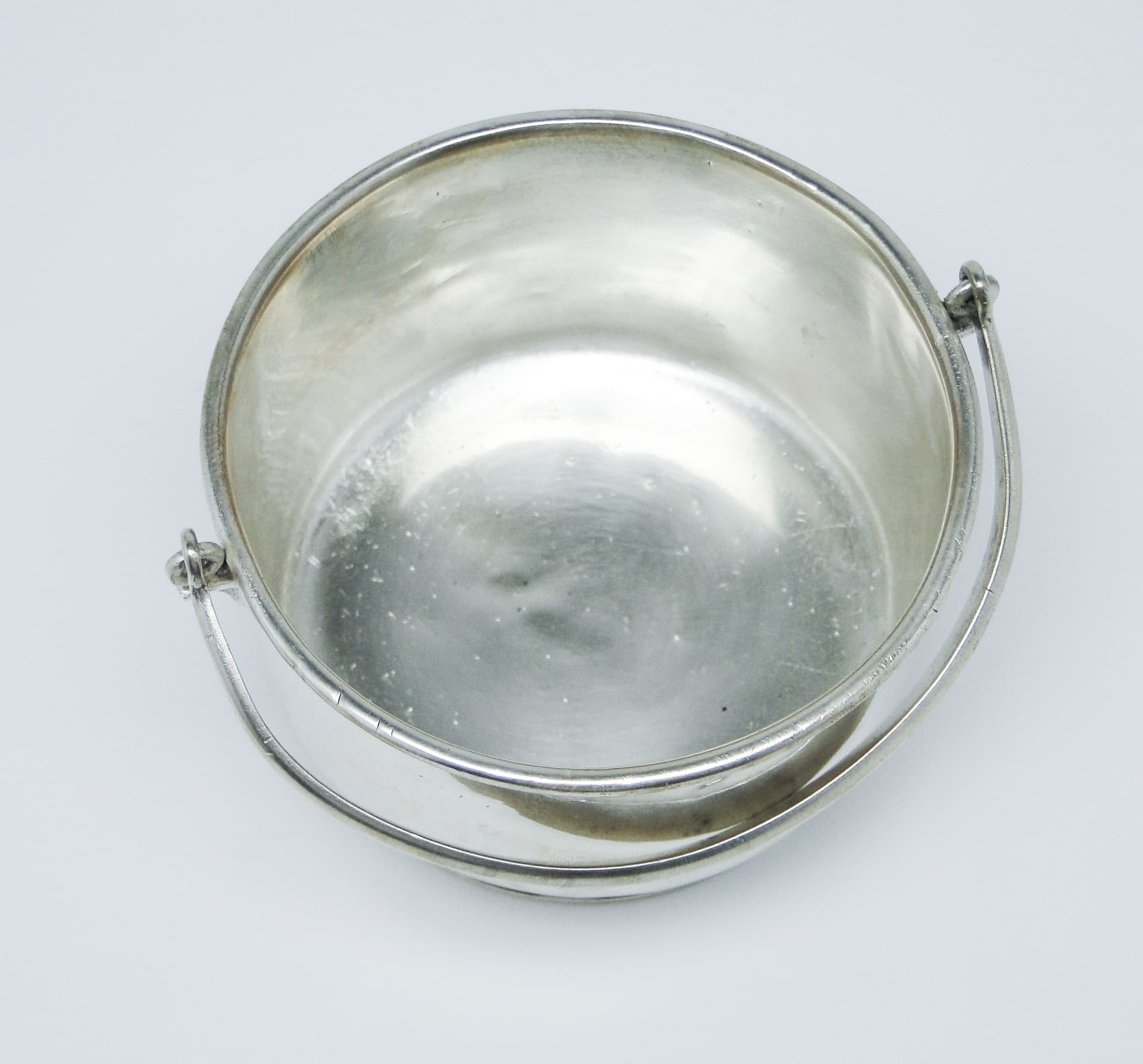 Cukiernica koszyczkowa Industrial, mosiądz srebrzony, Polska, XIX w. - 187284