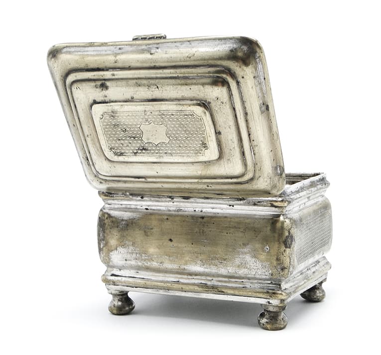 Sugar bowl, Eclecticism, silver-plated brass, Poland, 19th c. - 187298