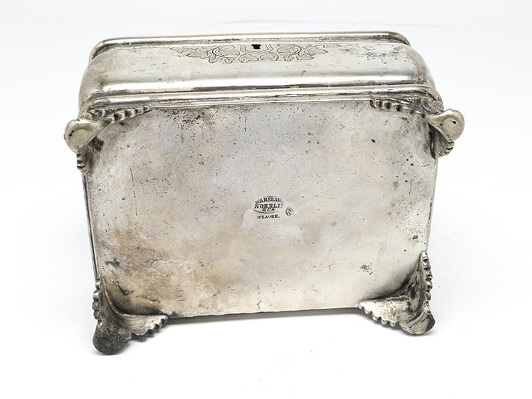 Cukiernica Eklektyzm, mosiądz srebrzony, Polska, XIX w. - 187325