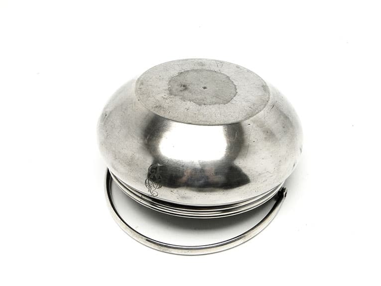 Cukiernica koszyczkowa, mosiądz srebrzony, Niemcy, lata 20. - 187363