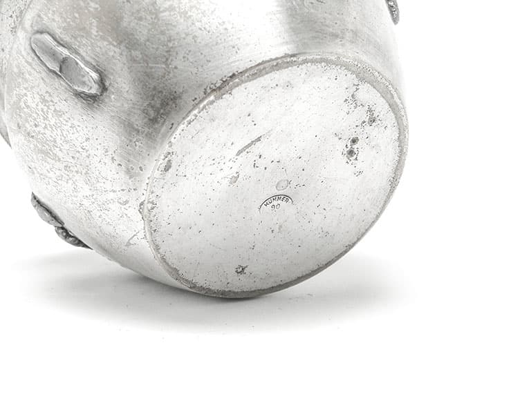 Cukiernica, Art Nouveau, mosiądz srebrzony, Polska, lata 20. - 187384