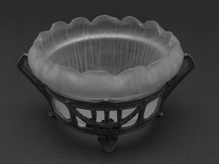 Cukiernica Art Nouveau, cyna srebrzona, WMF, Niemcy, lata 20. - 187407