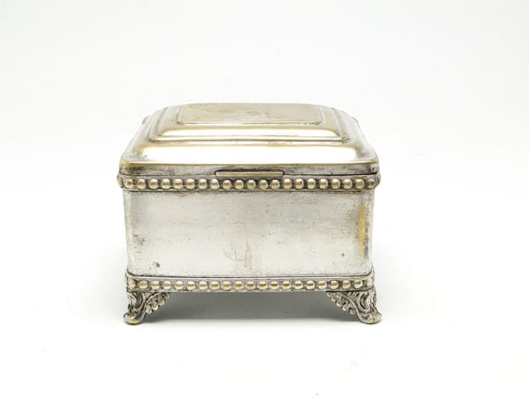 Cukiernica Eklektyzm, mosiądz srebrzony, Bracia Buch, Polska, pocz. XX w. - 187445