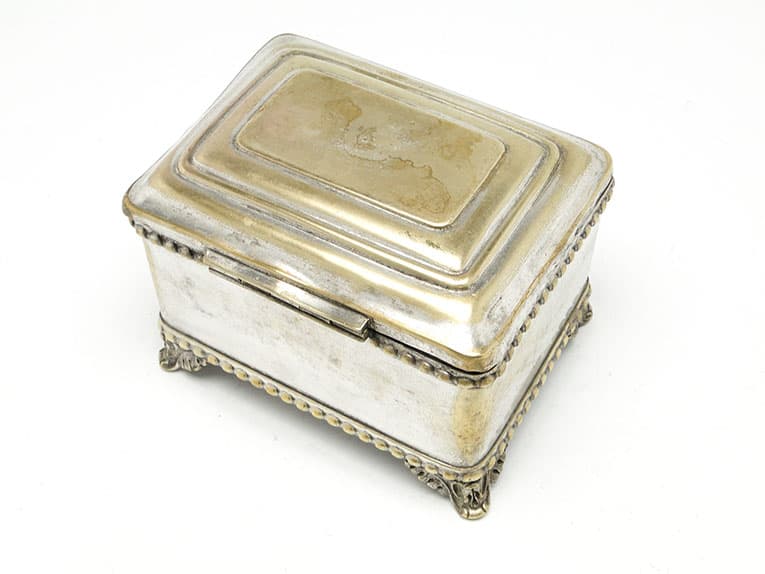 Cukiernica Eklektyzm, mosiądz srebrzony, Bracia Buch, Polska, pocz. XX w. - 187450