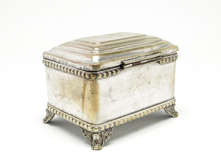 Cukiernica Eklektyzm, mosiądz srebrzony, Bracia Buch, Polska, pocz. XX w. - 187449