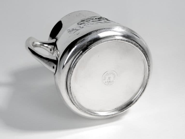 Art Nouveau sugar bowl, silver-plated brass, Poland, 1920s. - 187546