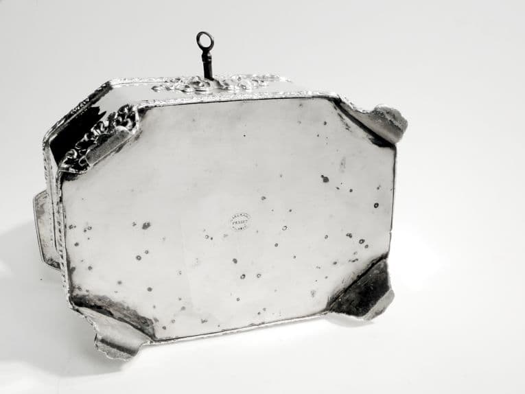 Sugar bowl, Biedermeier, silver-plated copper, Fraget, Poland, 19th c. - 187593