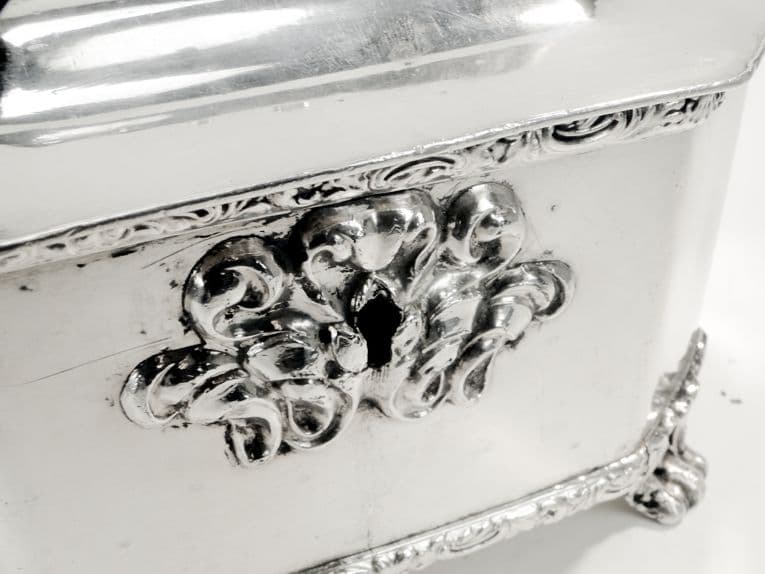 Sugar bowl, Biedermeier, silver-plated copper, Fraget, Poland, 19th c. - 187583