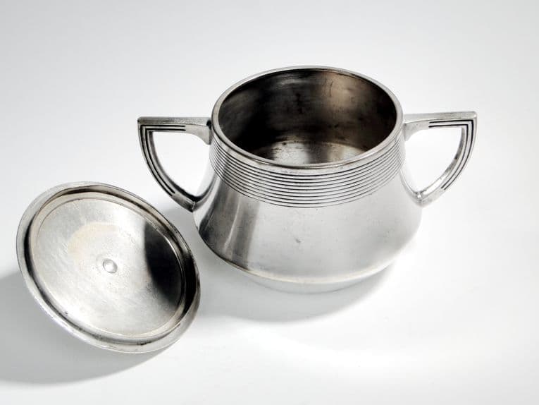 Cukiernica Art Nouveau, mosiądz srebrzony, WMF, Niemcy, początek XX w. - 187637