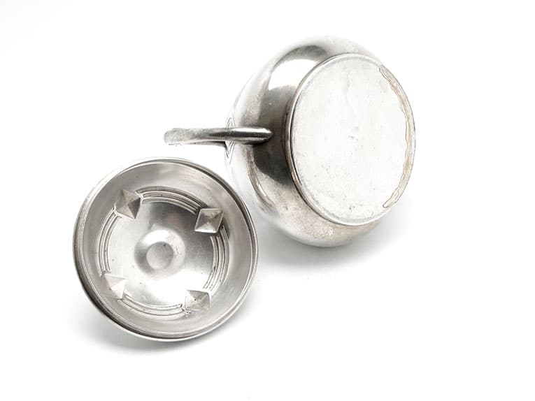 Art Nouveau sugar bowl, silver-plated brass, WMF, Germany, early 20th c. - 187690