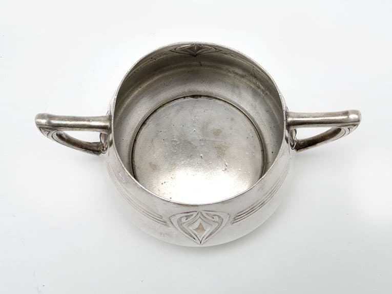 Art Nouveau sugar bowl, silver-plated brass, WMF, Germany, early 20th c. - 187693